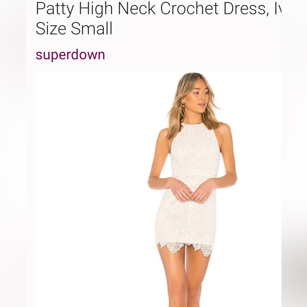 Super down patty high neck dress size small!
